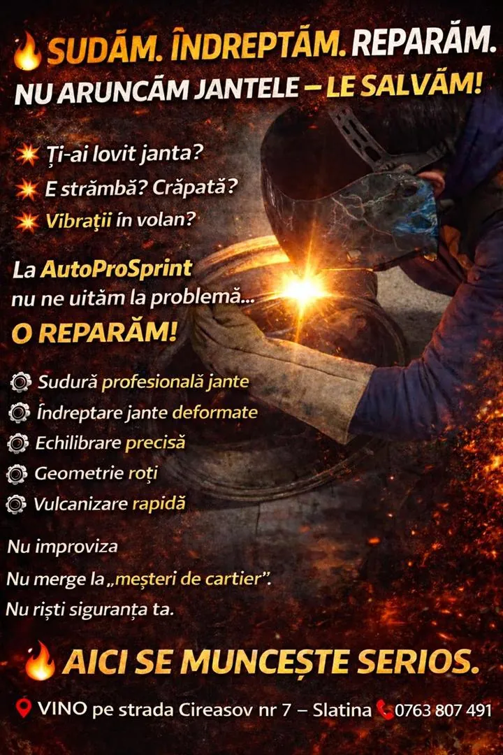 Vulcanizare Slatina Olt – schimb anvelope și echilibrare roți AutoProSprint